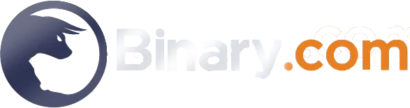 binary com logo white باینری آپشن